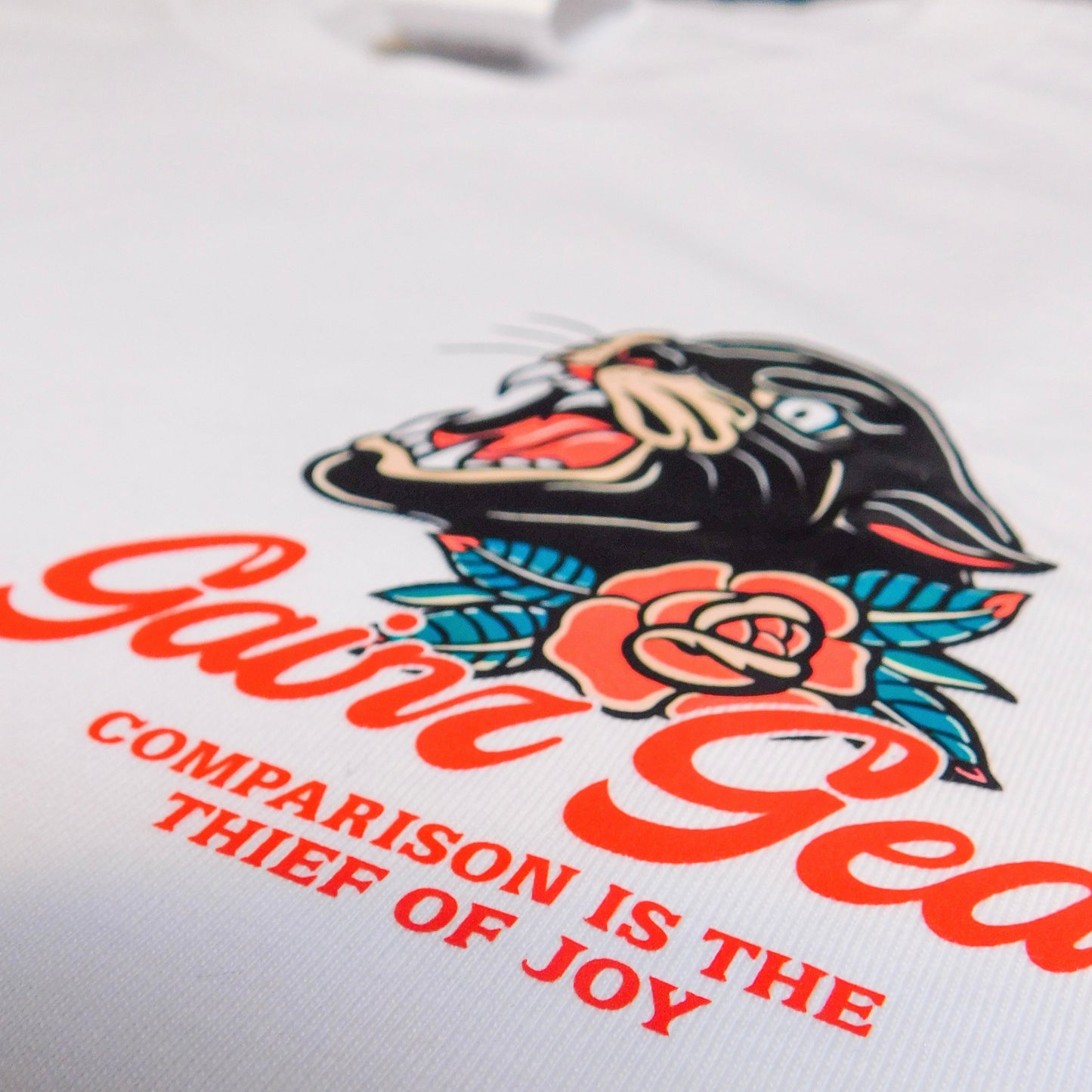 "Comparison is the Thief of Joy" White Graphic Tee